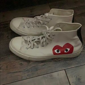 Hidden heart high top sneakers for men